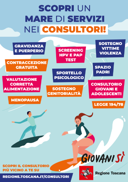 Campagna informativa sulle attività dei consultori della Regione Toscana