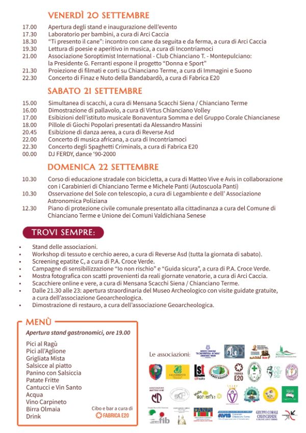 FESTA DEL VOLONTARIATO 2024-PROGRAMMA